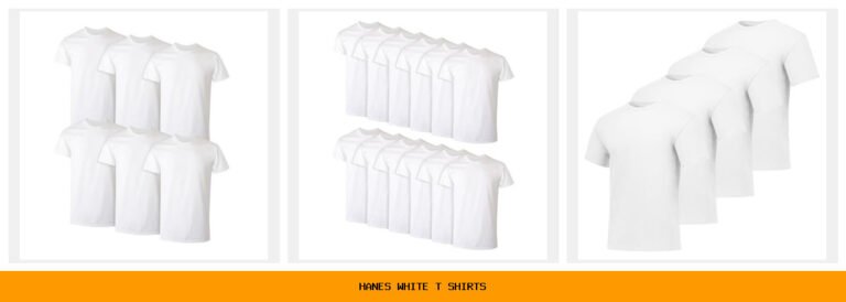 hanes white t shirts
