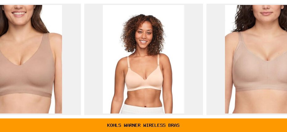 kohl's warner wireless bras