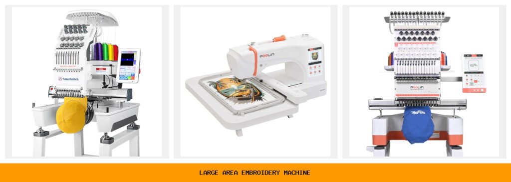 large area embroidery machine