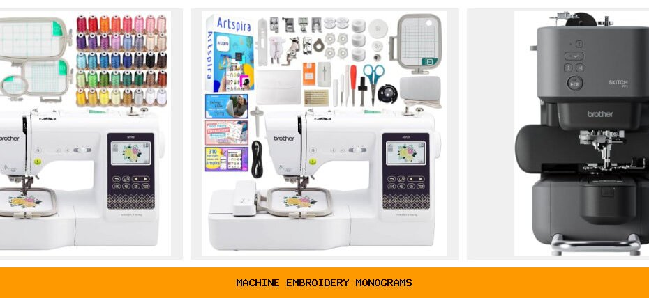 machine embroidery monograms