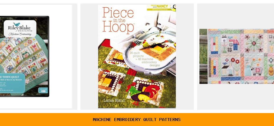 machine embroidery quilt patterns