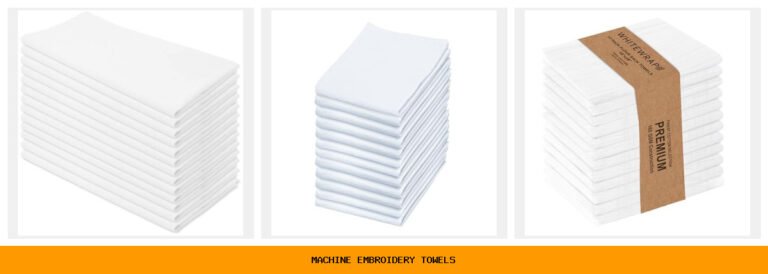 machine embroidery towels