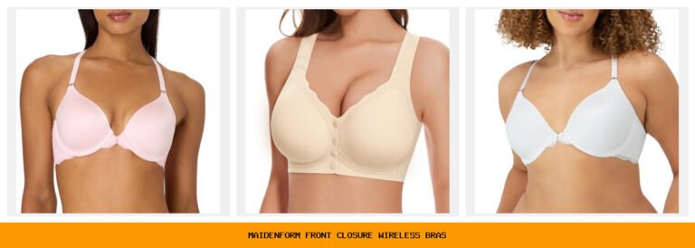 maidenform front closure wireless bras