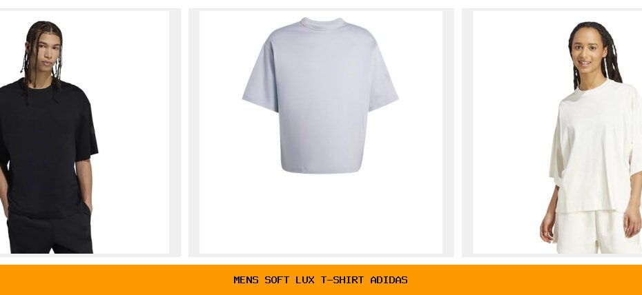 men's soft lux t-shirt adidas