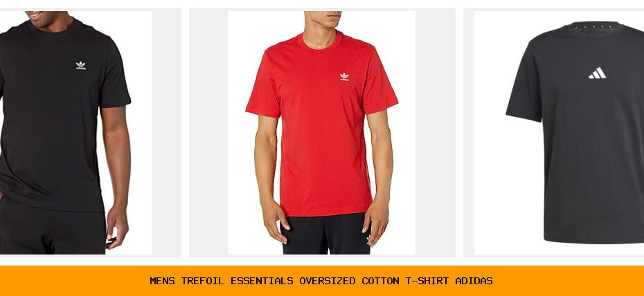 men's trefoil essentials oversized cotton t-shirt adidas