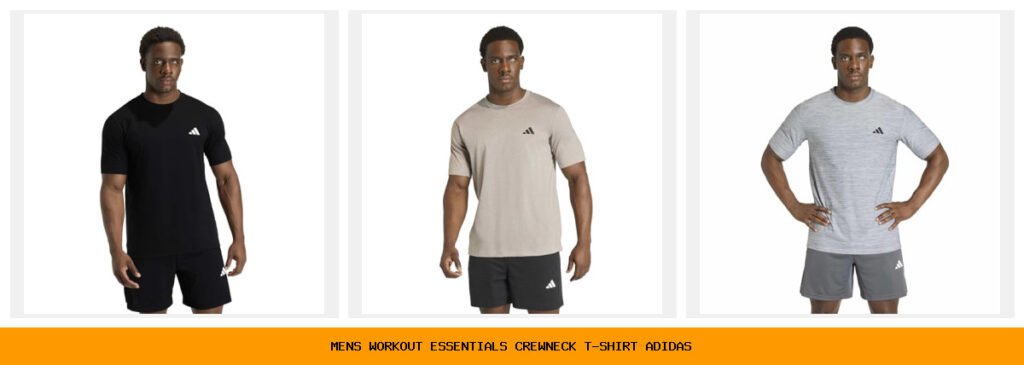 men's workout essentials crewneck t-shirt adidas