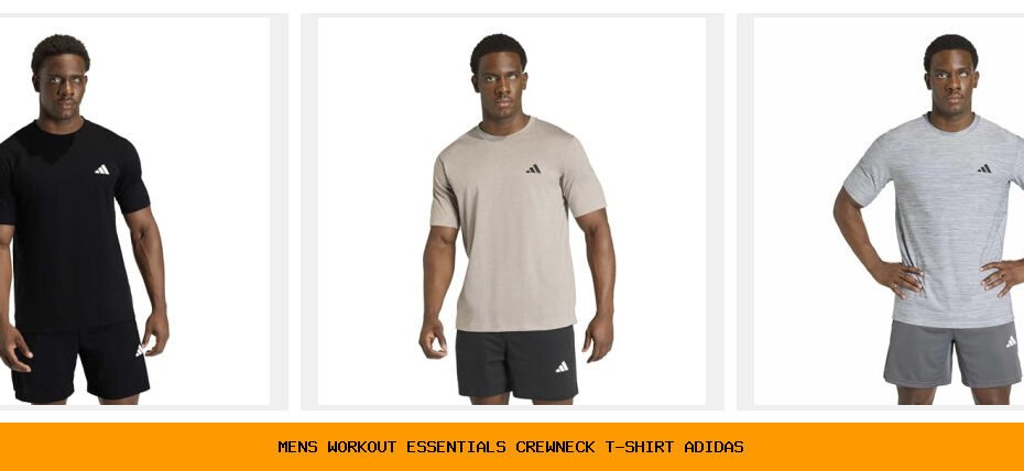 men's workout essentials crewneck t-shirt adidas