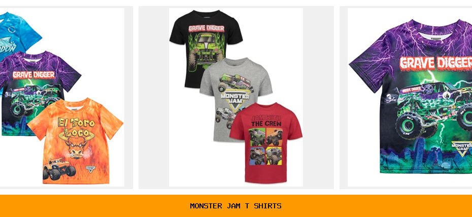 monster jam t shirts