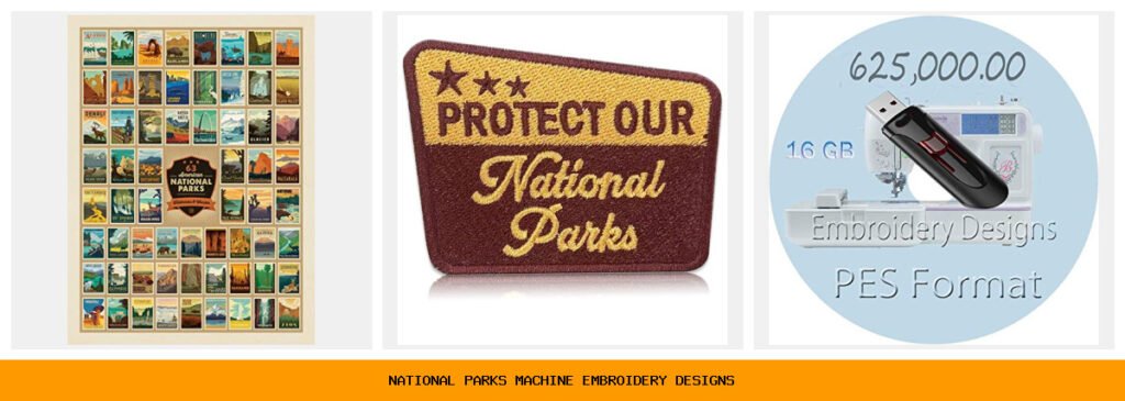 national parks machine embroidery designs