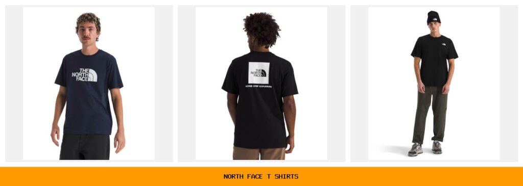 north face t shirts