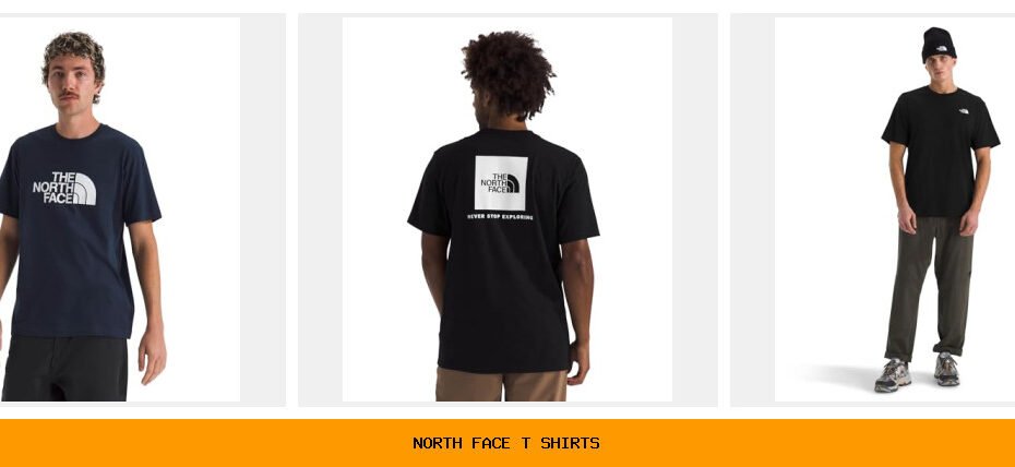 north face t shirts