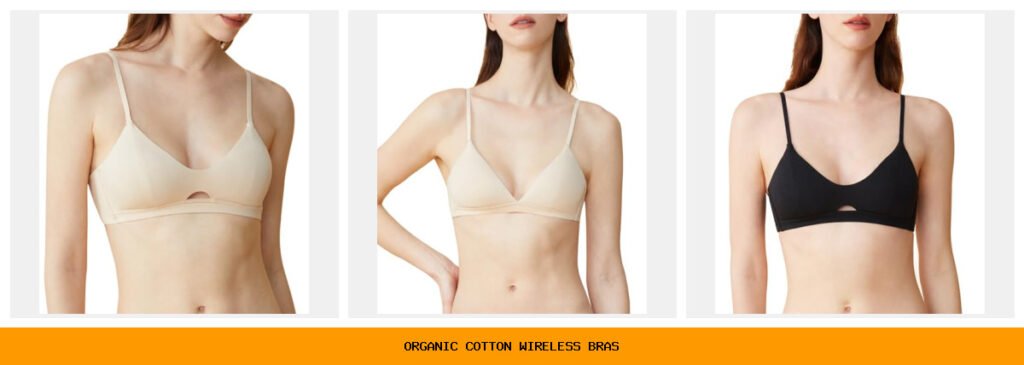 organic cotton wireless bras