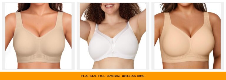plus size full coverage wireless bras