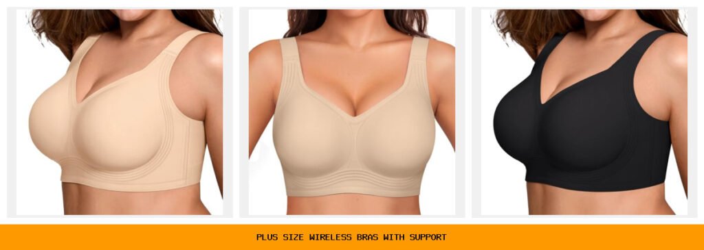 plus size wireless bras with support