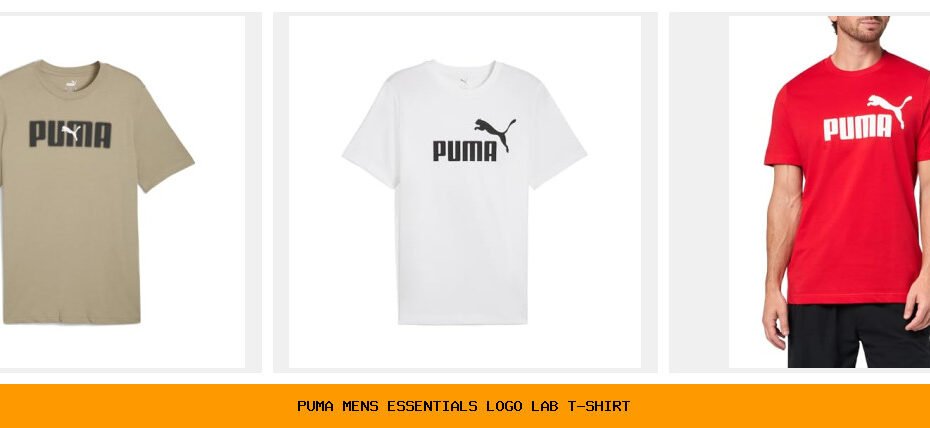 puma men's essentials logo lab t-shirt