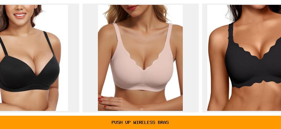 push up wireless bras