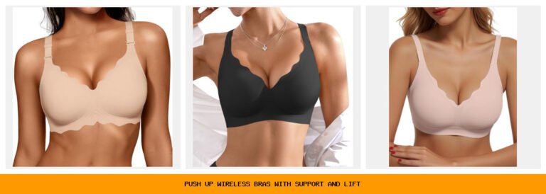 push up wireless bras with support and lift