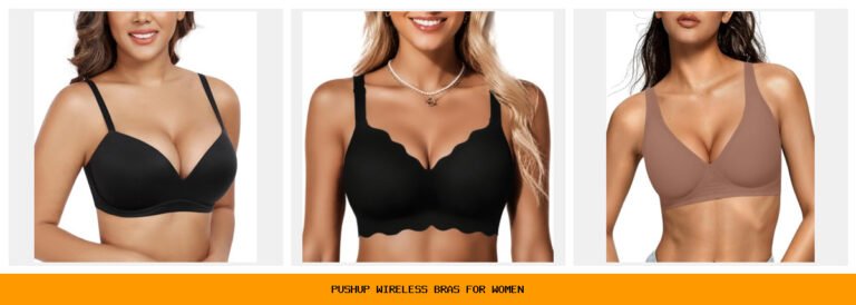pushup wireless bras for women