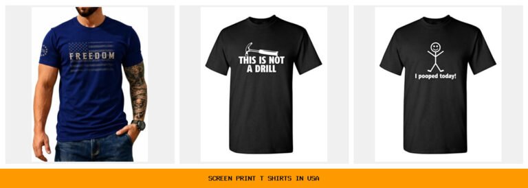 screen print t shirts in usa