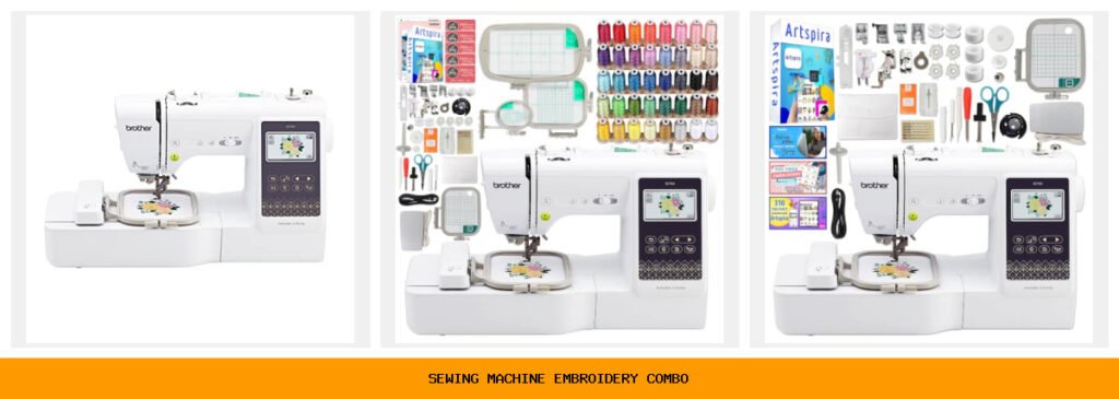 sewing machine embroidery combo