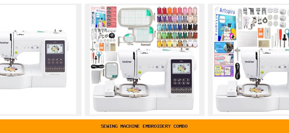 sewing machine embroidery combo
