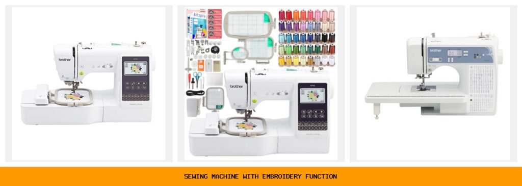 sewing machine with embroidery function