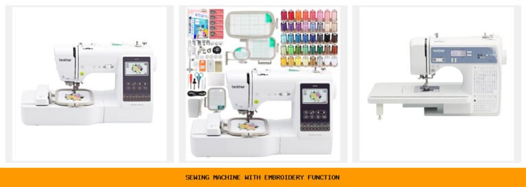 sewing machine with embroidery function