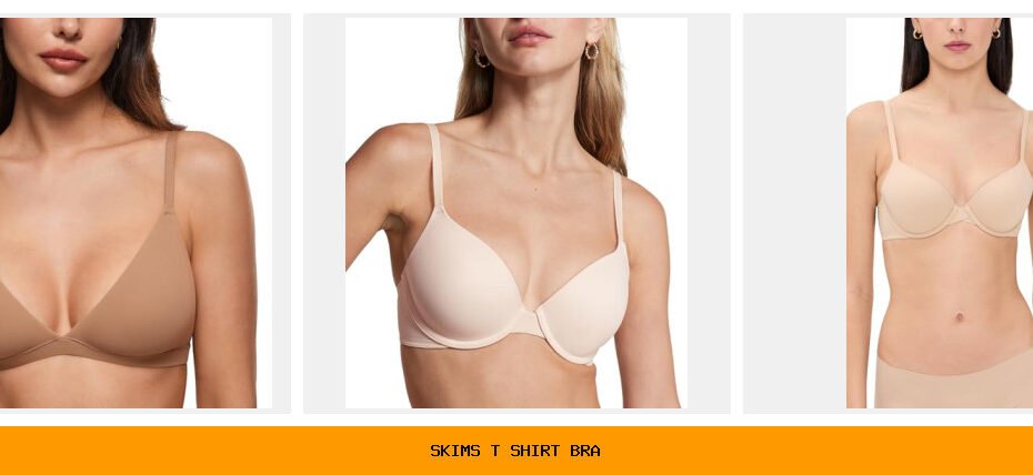 skims t shirt bra