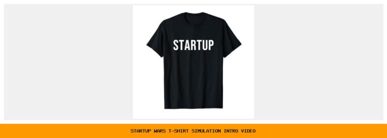 startup wars t-shirt simulation intro video