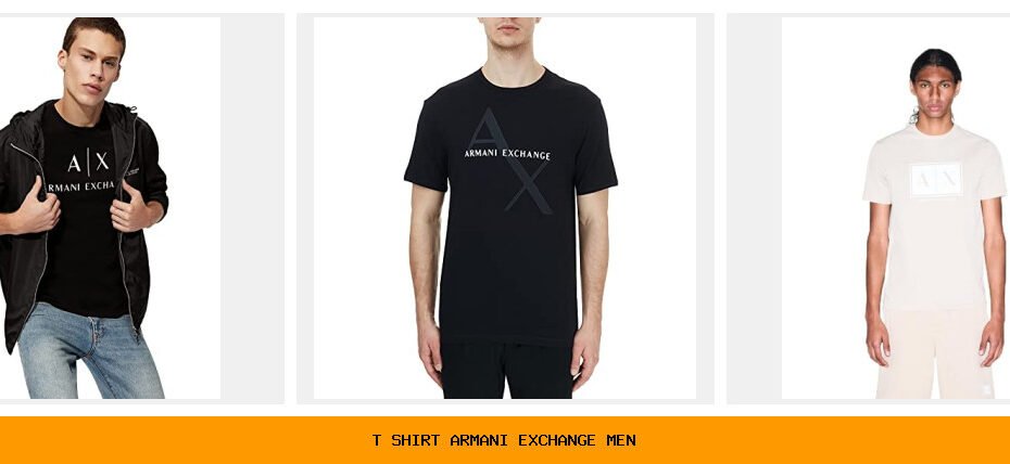 t shirt armani exchange men