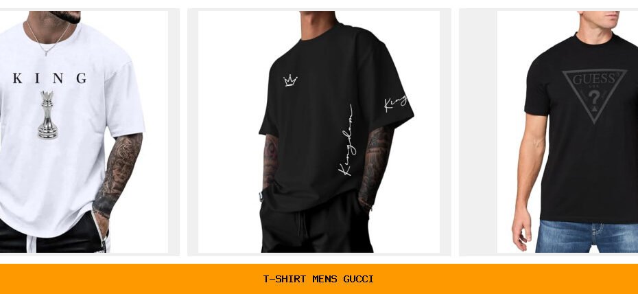 t-shirt men's gucci