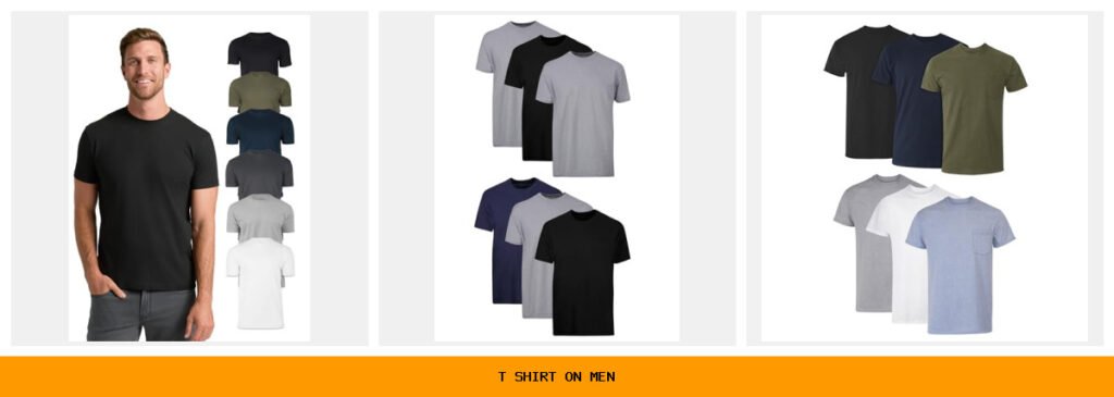 t shirt on men