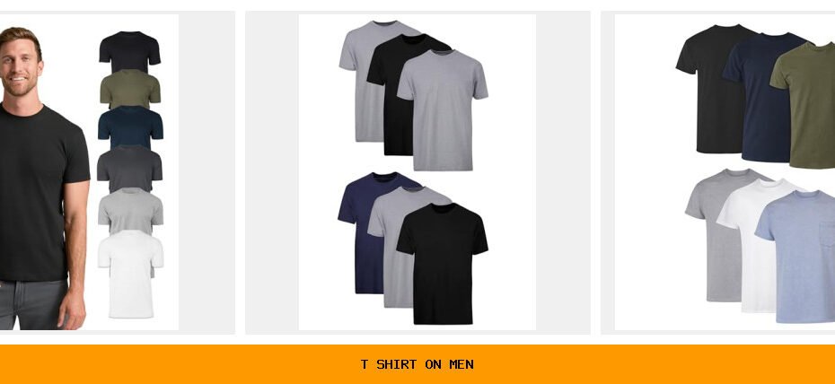 t shirt on men