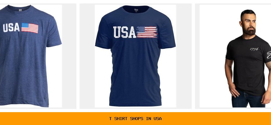 t shirt shops in usa