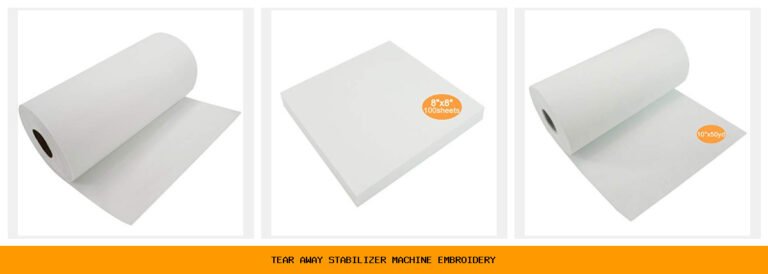 tear away stabilizer machine embroidery