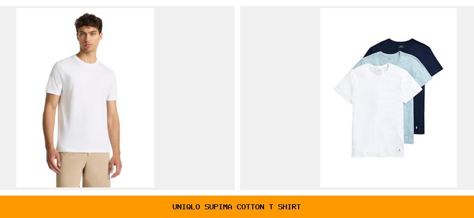 uniqlo supima cotton t shirt