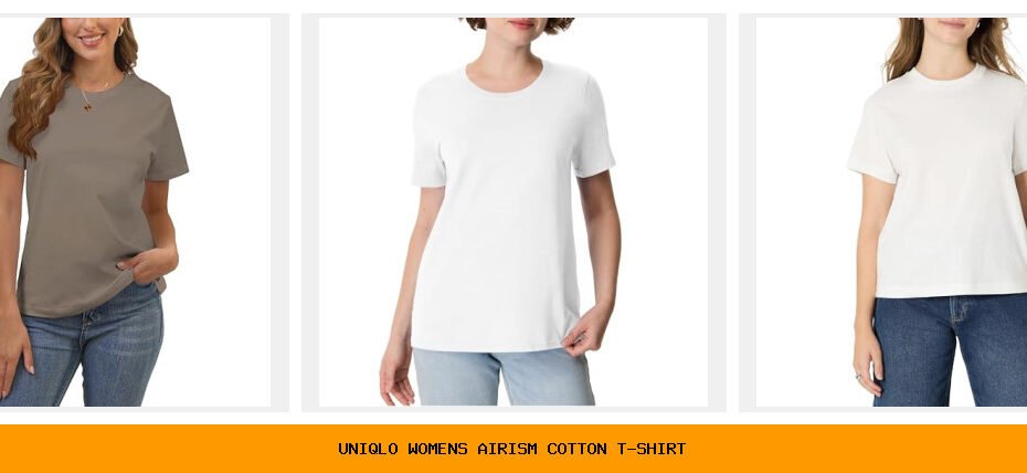 uniqlo women's airism cotton t-shirt