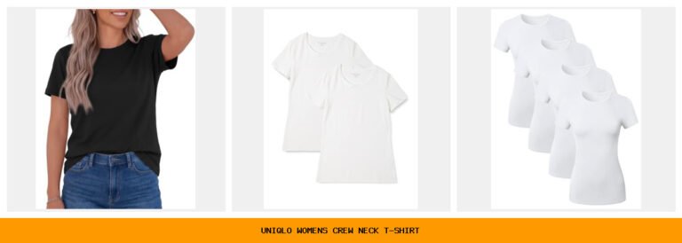 uniqlo women's crew neck t-shirt
