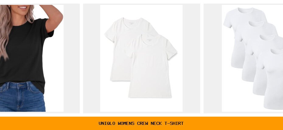 uniqlo women's crew neck t-shirt