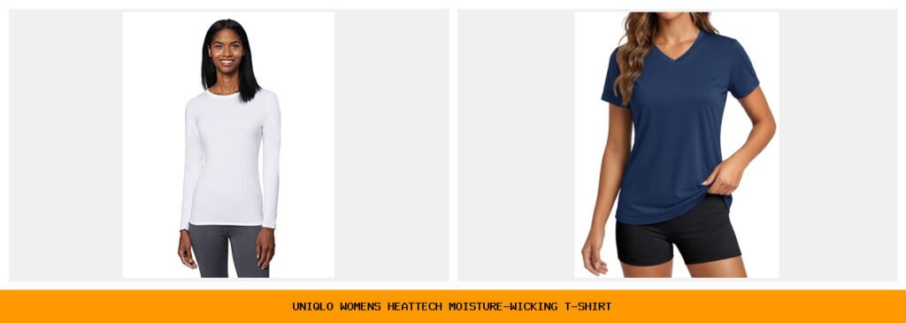 uniqlo women's heattech moisture-wicking t-shirt