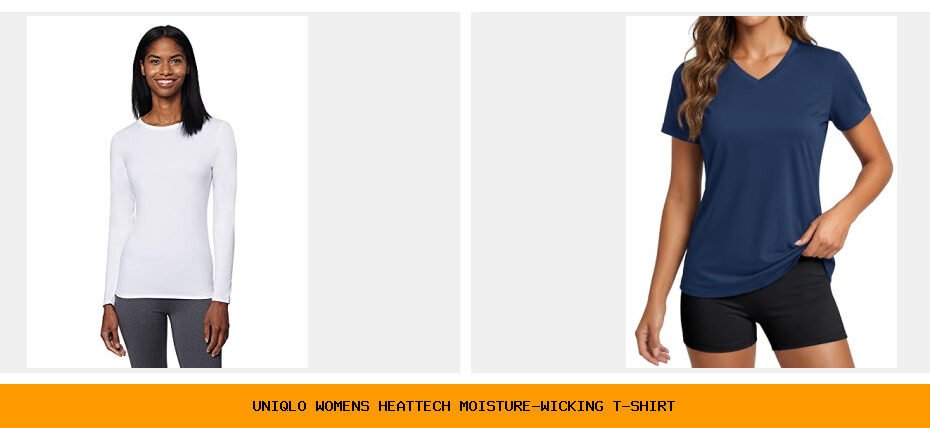 uniqlo women's heattech moisture-wicking t-shirt