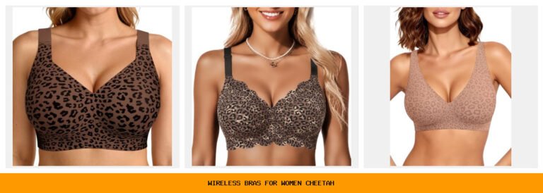 wireless bras for women cheetah