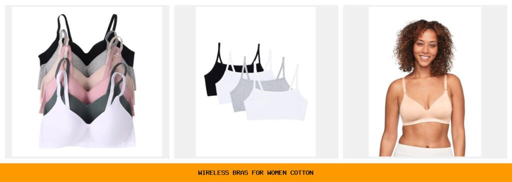 wireless bras for women cotton