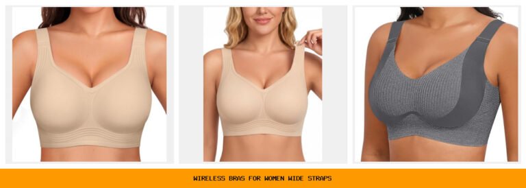 wireless bras for women wide straps
