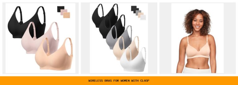 wireless bras for women with clasp