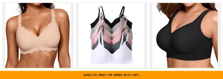 wireless bras for women with cups