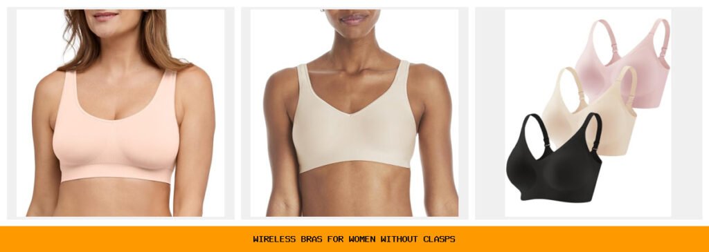 wireless bras for women without clasps