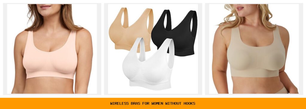 wireless bras for women without hooks