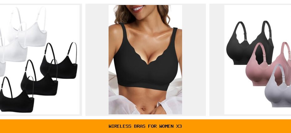 wireless bras for women x3
