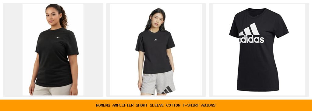 women's amplifier short sleeve cotton t-shirt adidas